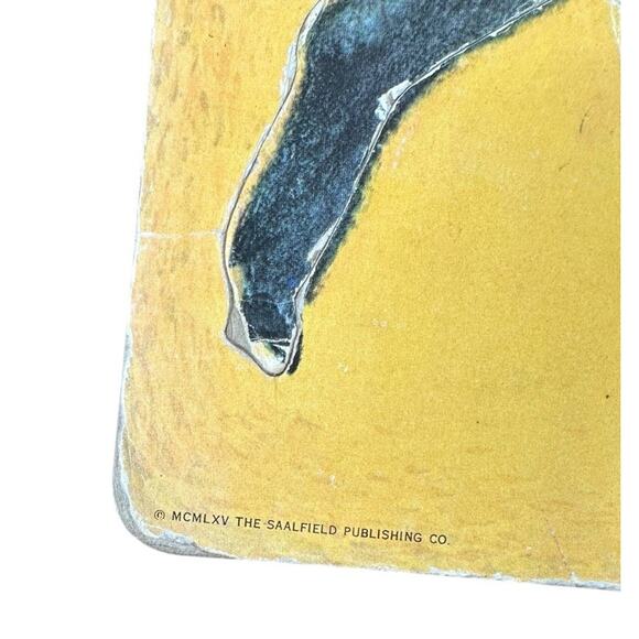 Vintage 1960s Inlaid Puzzle Saalfield Baa Baa Black Sheep Animal Easter Toy 1965 - Picture 5 of 8